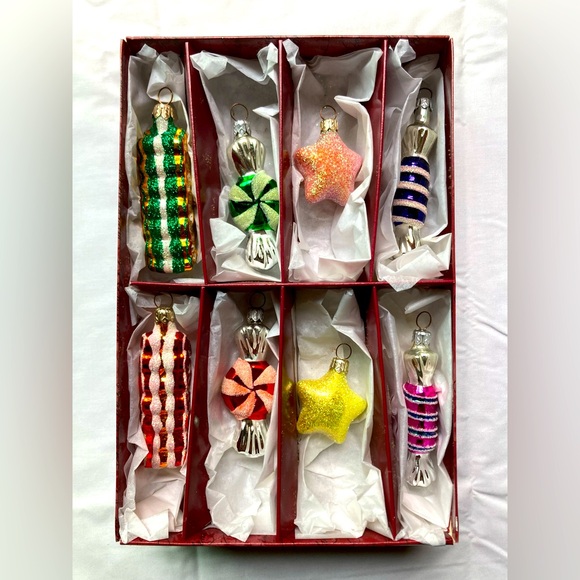 Hallmark Other - COPY - Hallmark Blown Glass 8 Sweet Memories Crown Reflection Ornaments FREE Gi…